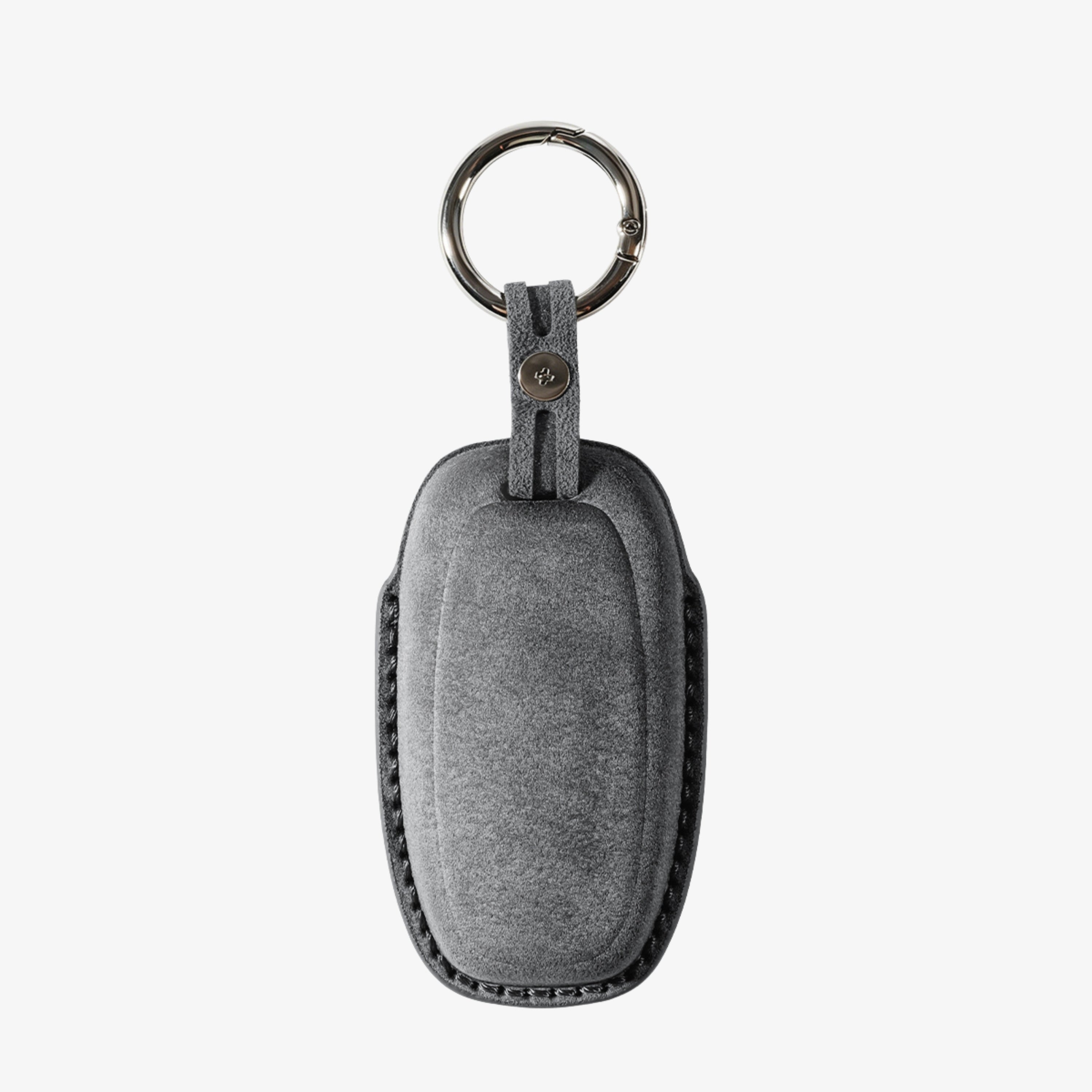 Alcantara Car Key Fob Cover for Audi Model C - Space Grey