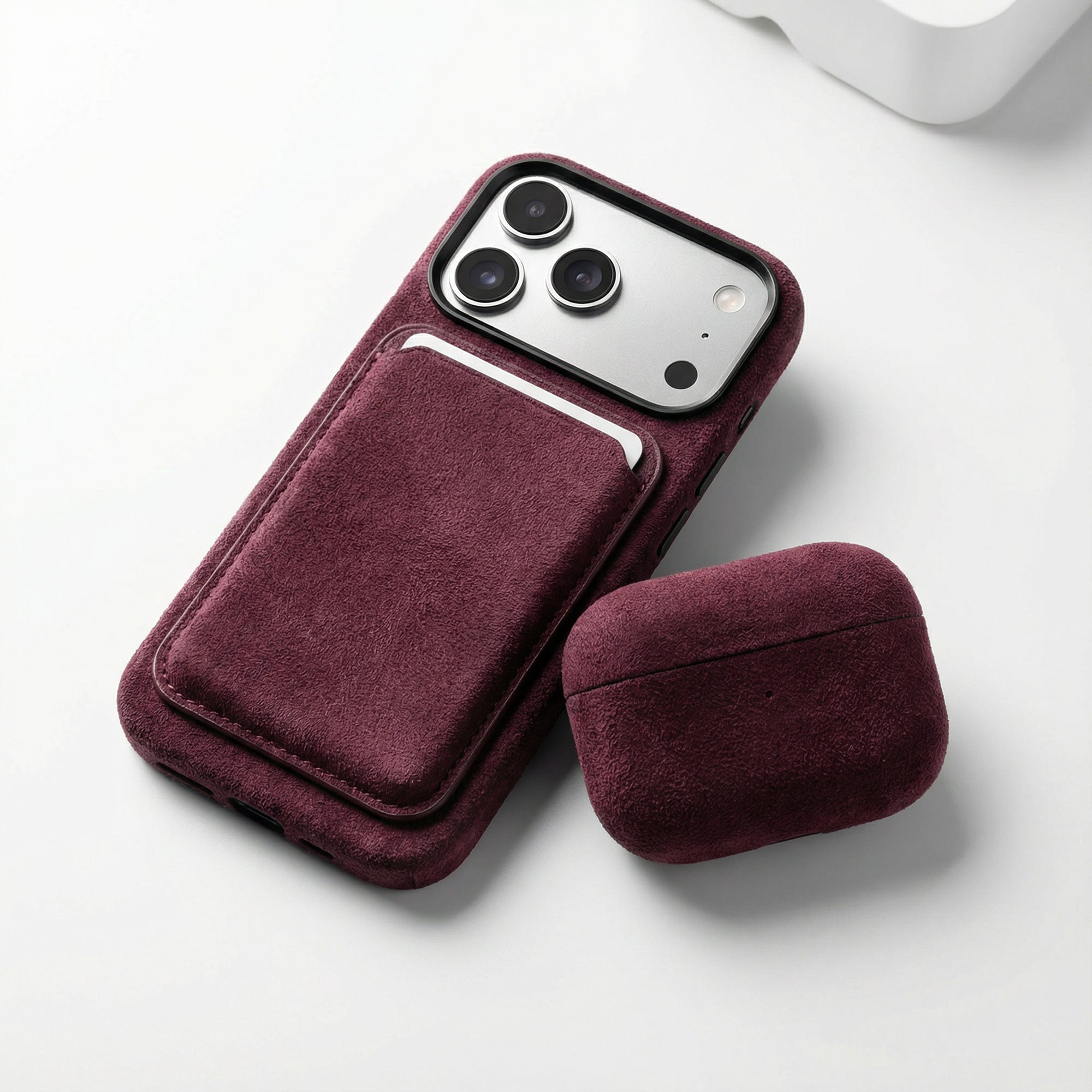 AirPods Pro Alcantara Case - Wine Red - Alcanside