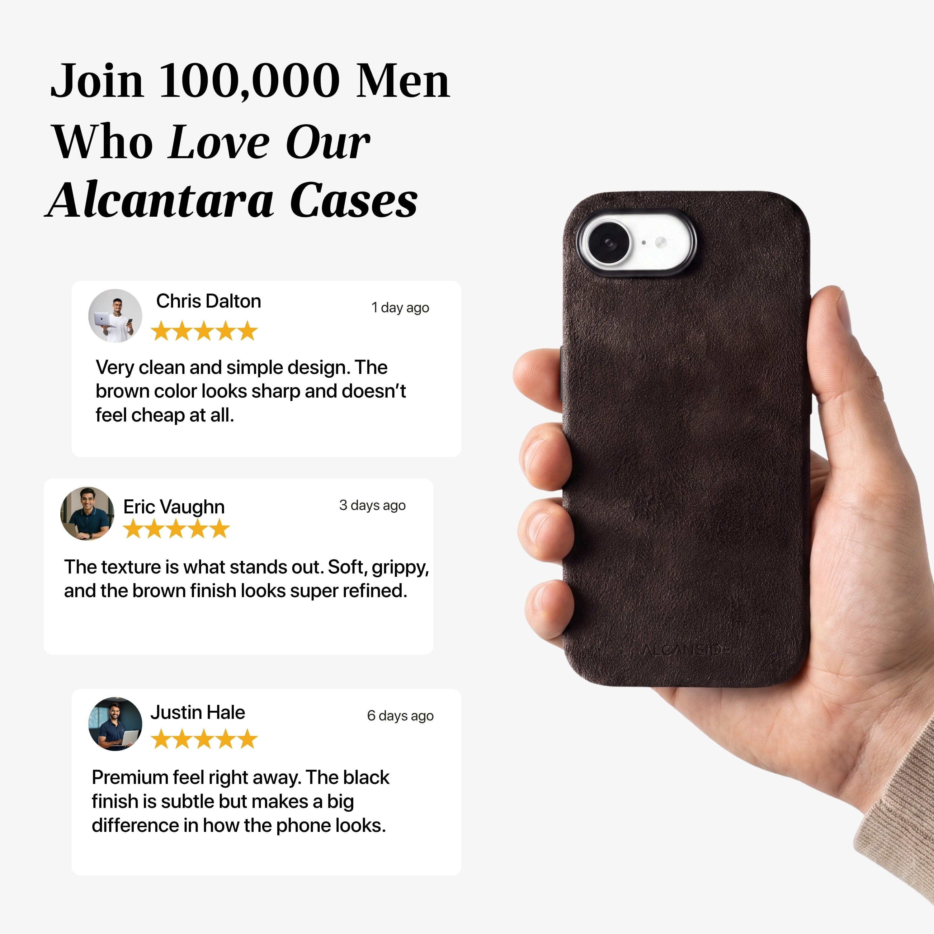 iPhone 17e Chocolate Brown Alcantara® Case – customer reviews