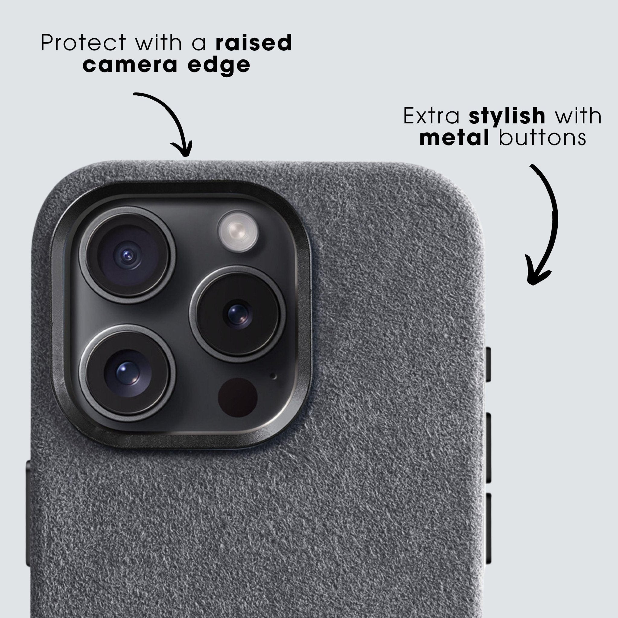 iPhone 13 Pro Max - Alcantara Case - Nardo Gray - Alcanside