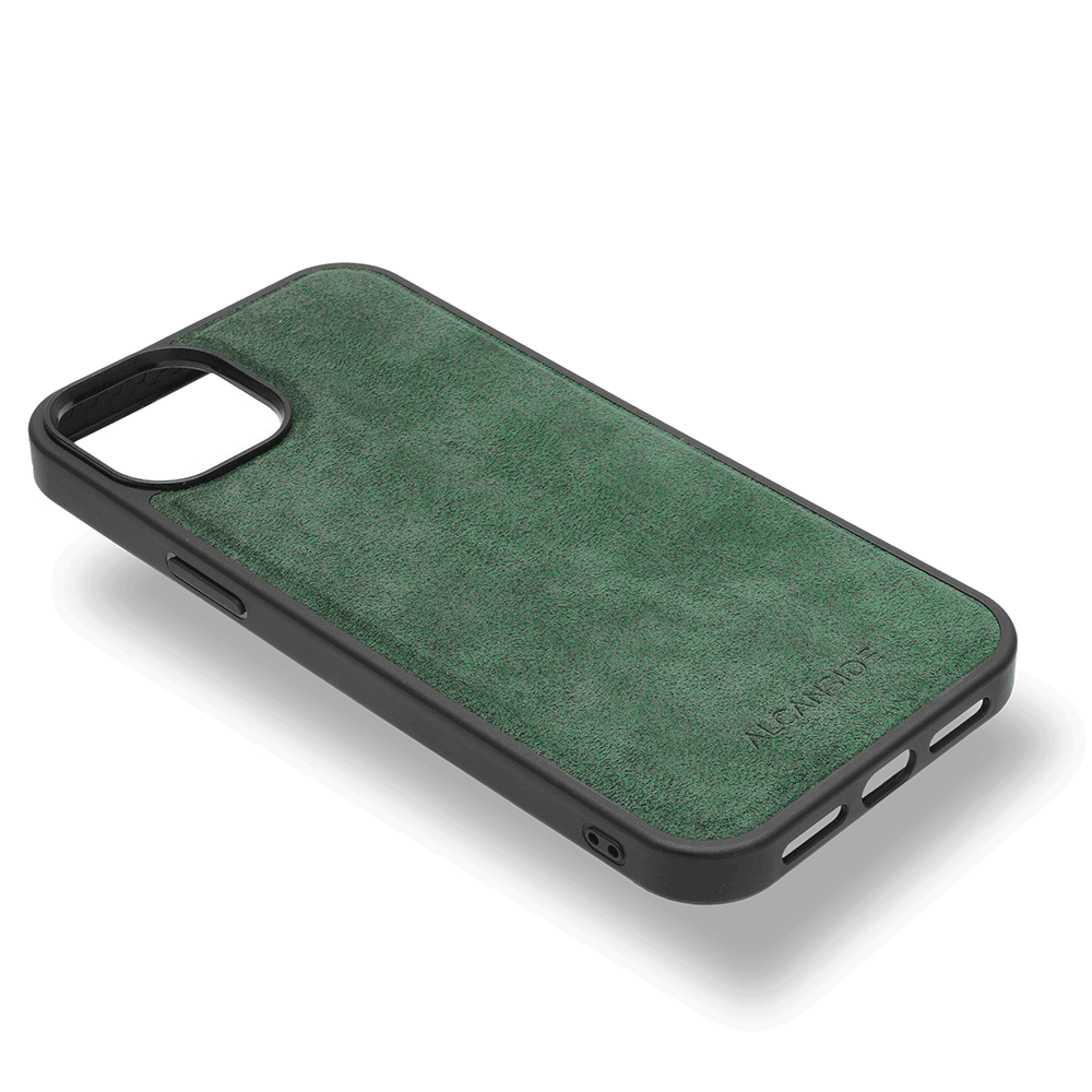 iPhone 14 - Alcantara Back Cover - Midnight Green - Alcanside