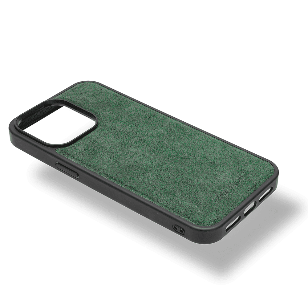 iPhone 16 Pro Max - Alcantara Back Cover - Midnight Green - Alcanside