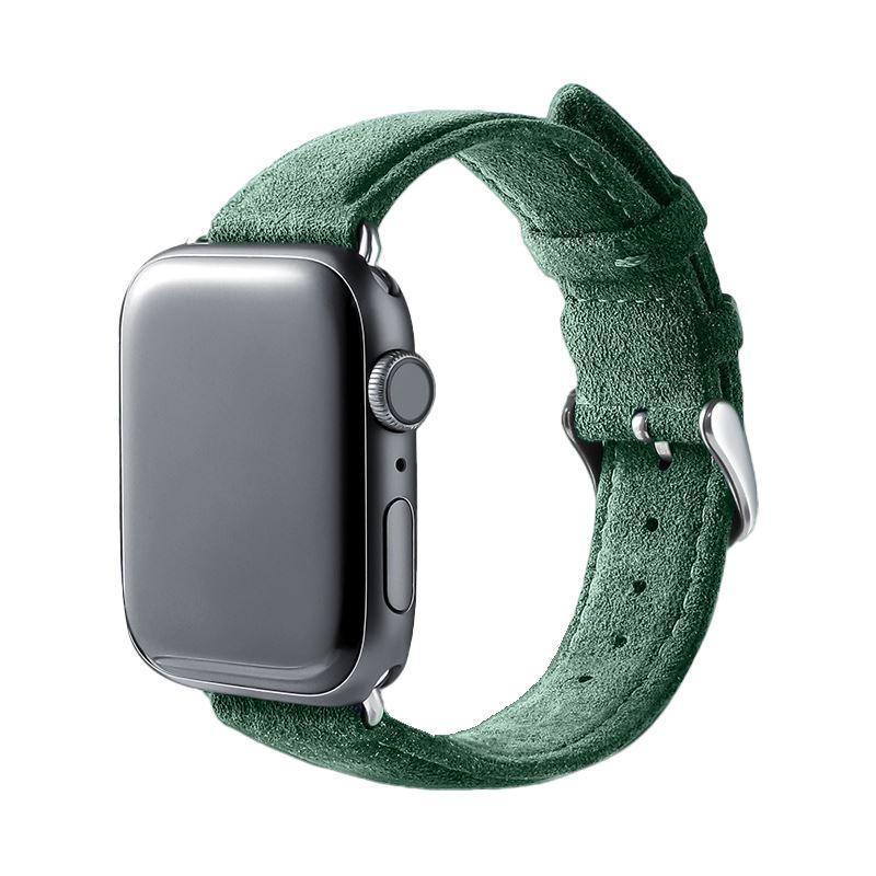 Alcantara Apple Watch Band With Buckle - Midnight Green - 42/44/45/46mm & Ultra (49mm) - Christmas Edition - Alcanside