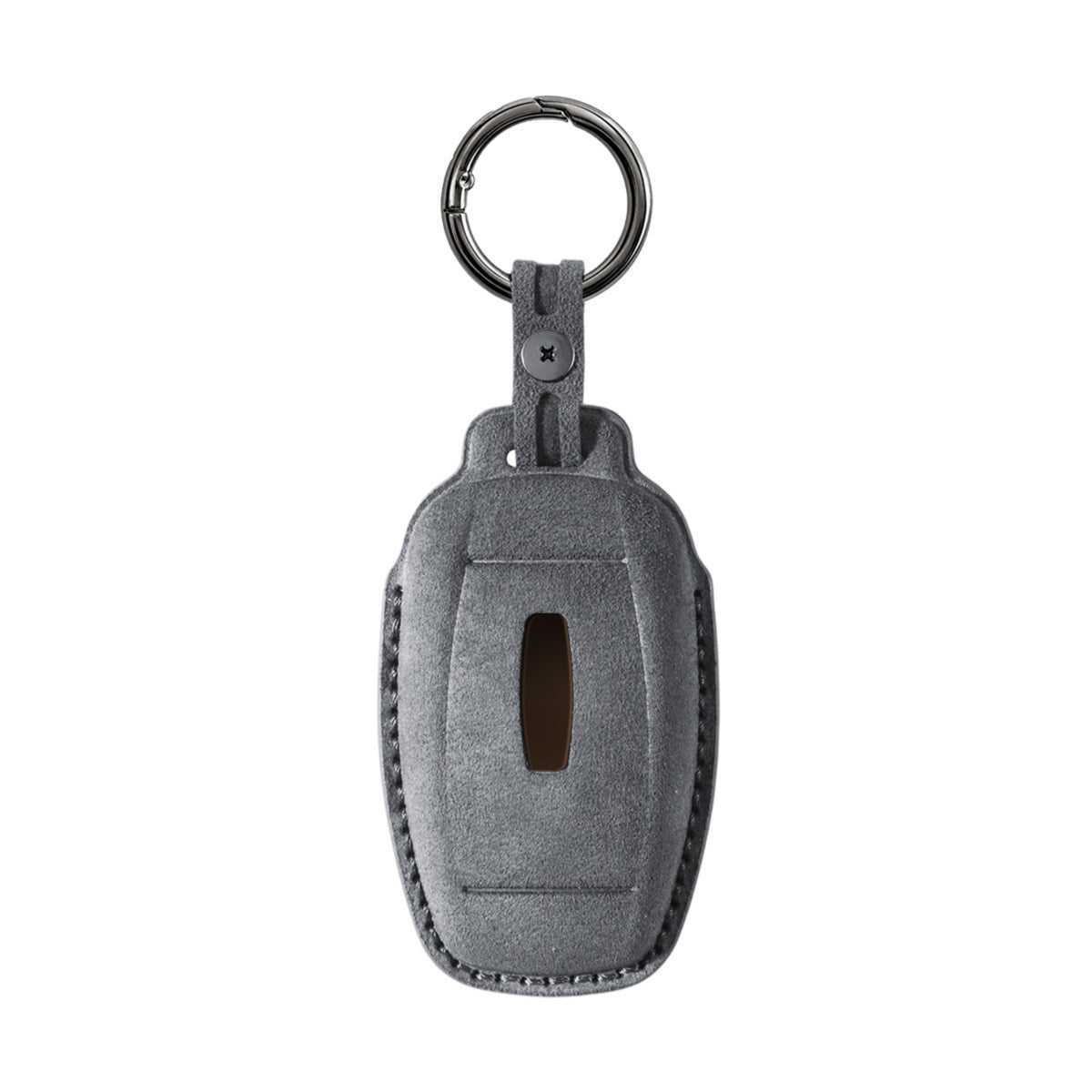 Alcantara Car Key Fob Cover for Lincoln Model B - Space Grey 4