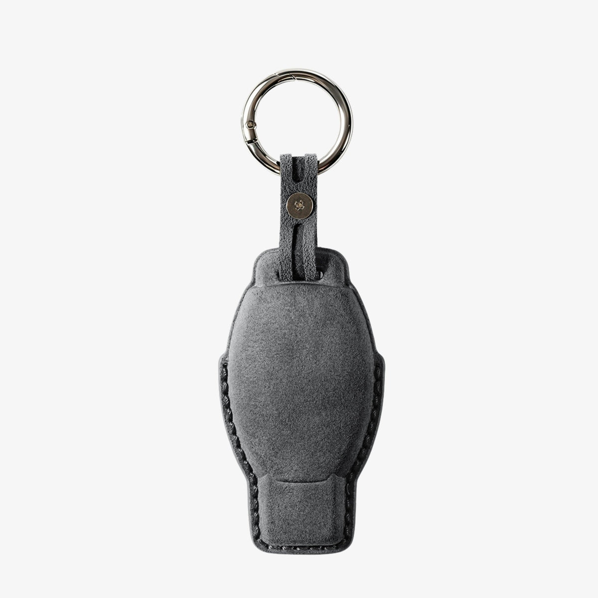 Alcantara Car Key Fob Cover for Mercedes -Benz Model B with Buckle - Space Grey - Alcanside