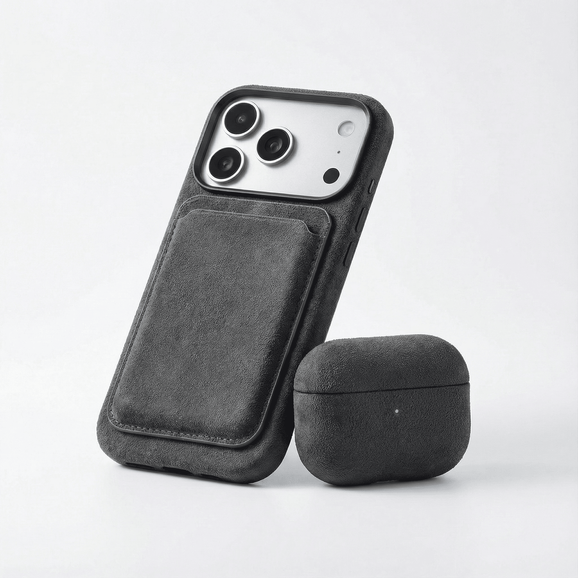 Alcantara MagSafe Wallet - Space Grey - Alcanside