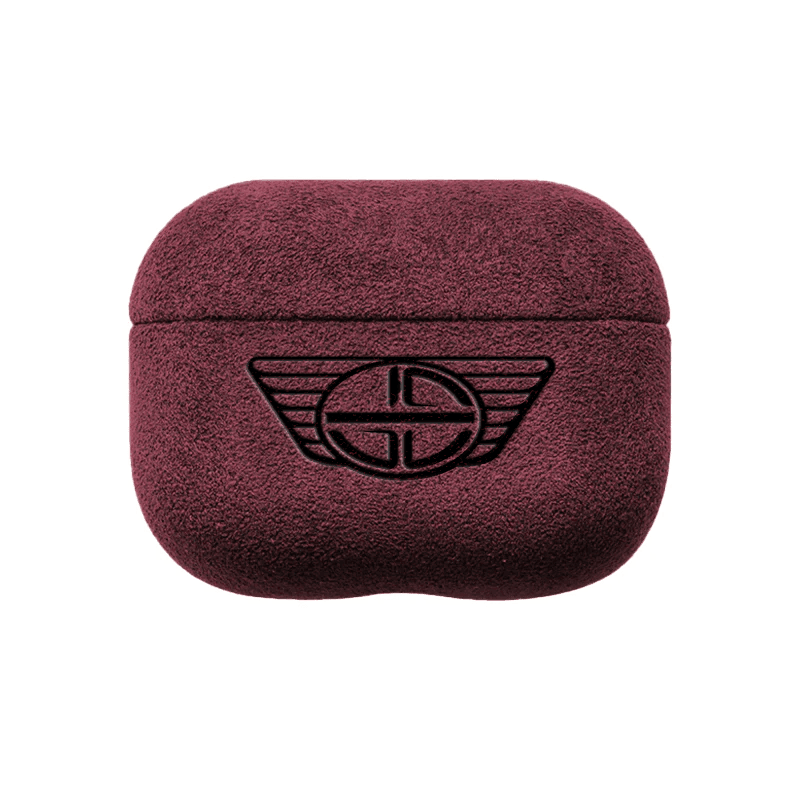 Donkervoort - AirPods Pro (2nd Generation) Alcantara Case - Wine Red - Alcanside