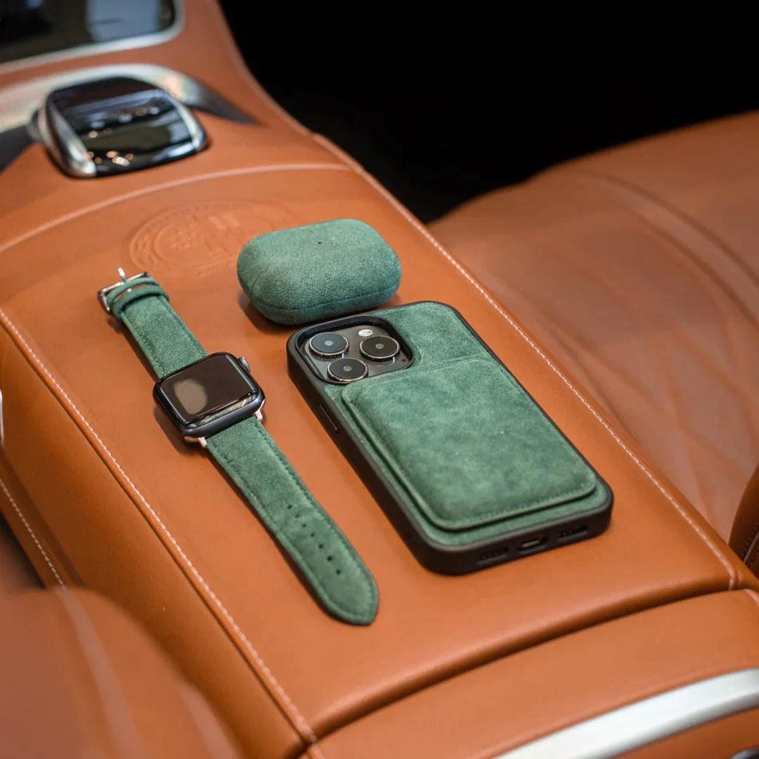 iPhone 14 Pro - Alcantara Back Cover - Midnight Green - Alcanside