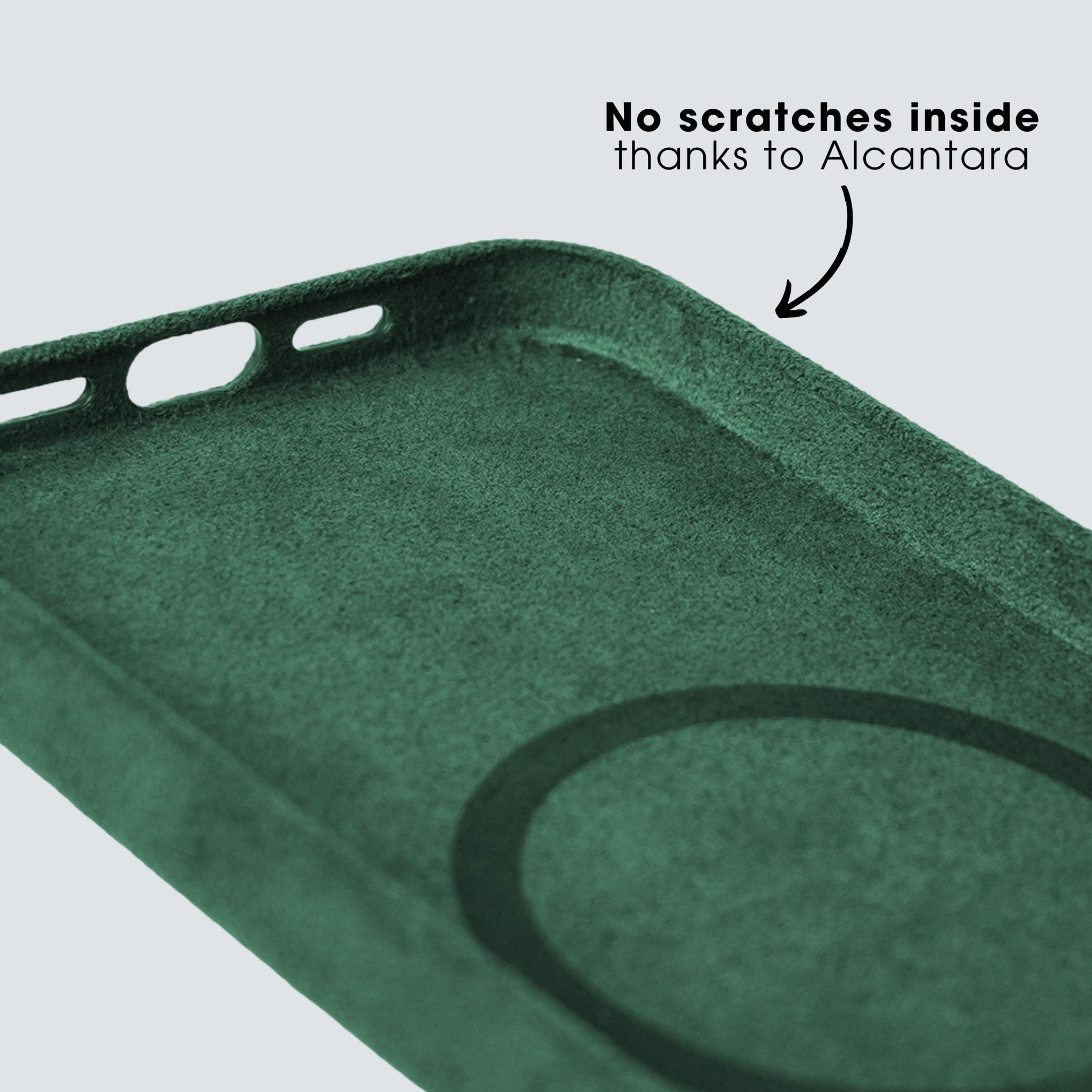 iPhone 14 Pro Max - Alcantara Case - Midnight Green - Alcanside