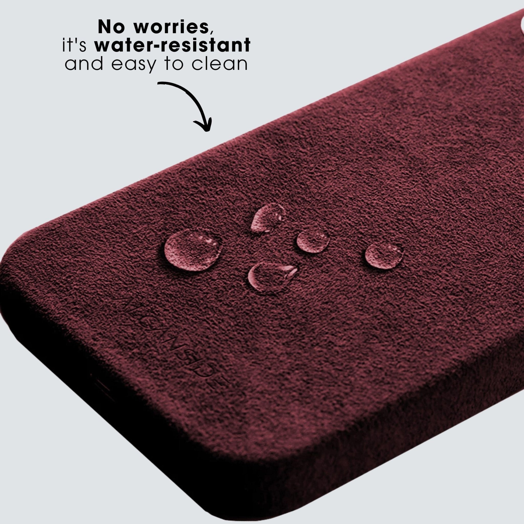 iPhone 15 - Alcantara Case - Wine Red - Alcanside