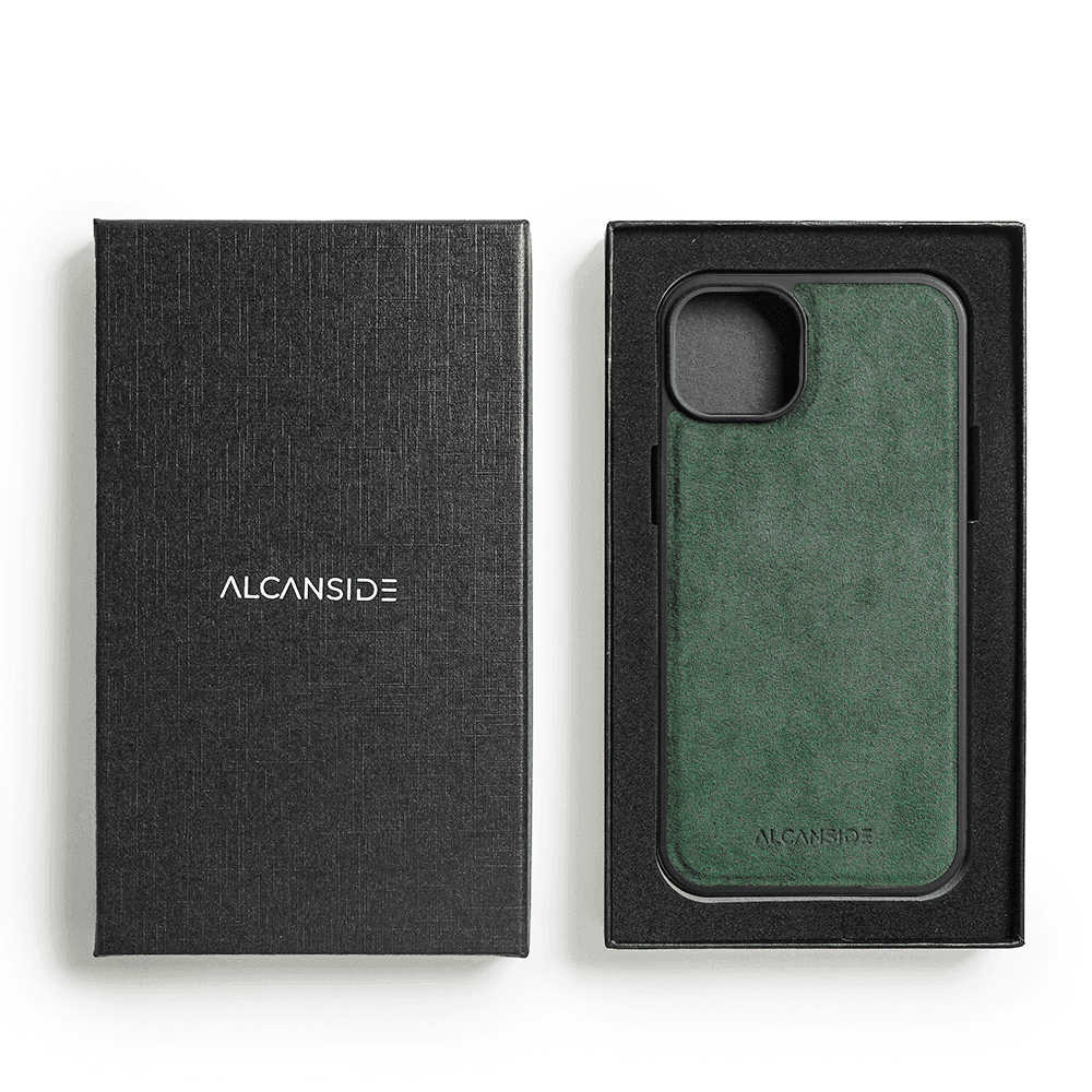 iPhone 16 Plus - Alcantara Back Cover - Midnight Green - Alcanside
