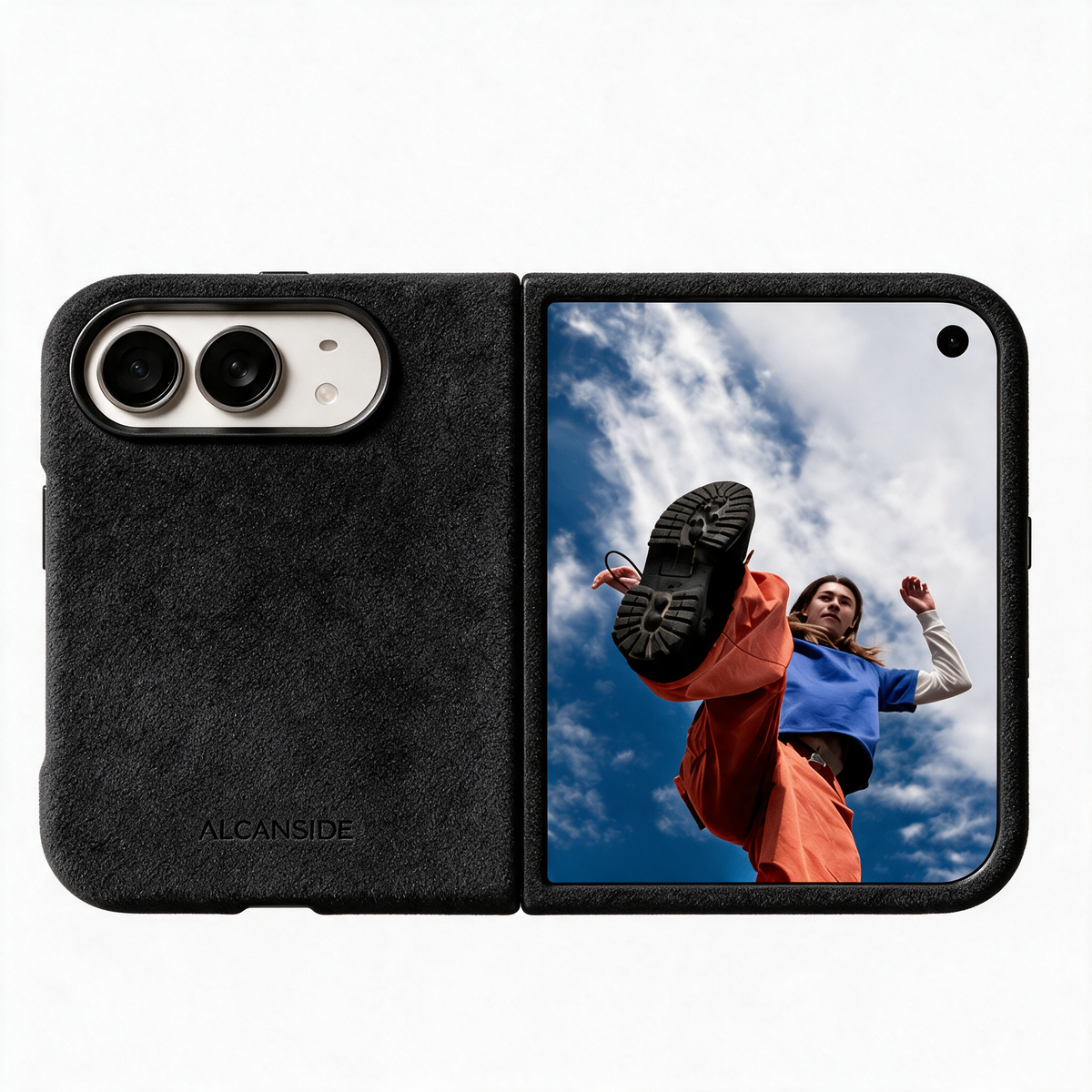 iPhone Duo - Alcantara Case - Deep Black - Alcanside