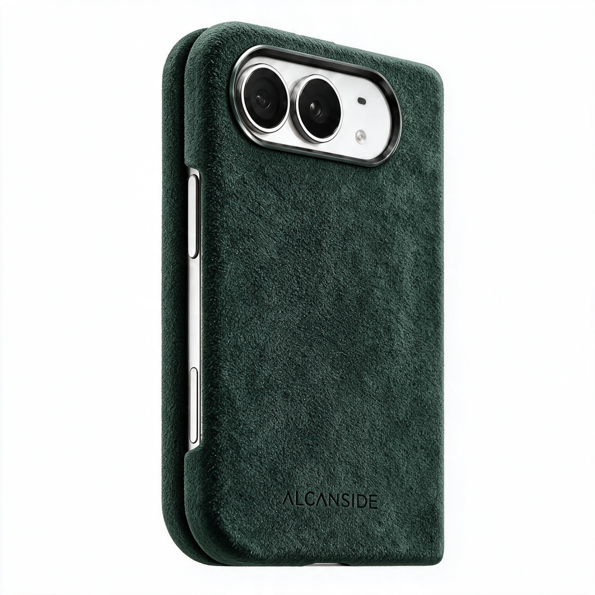 iPhone Duo - Alcantara Case - Midnight Green - Alcanside