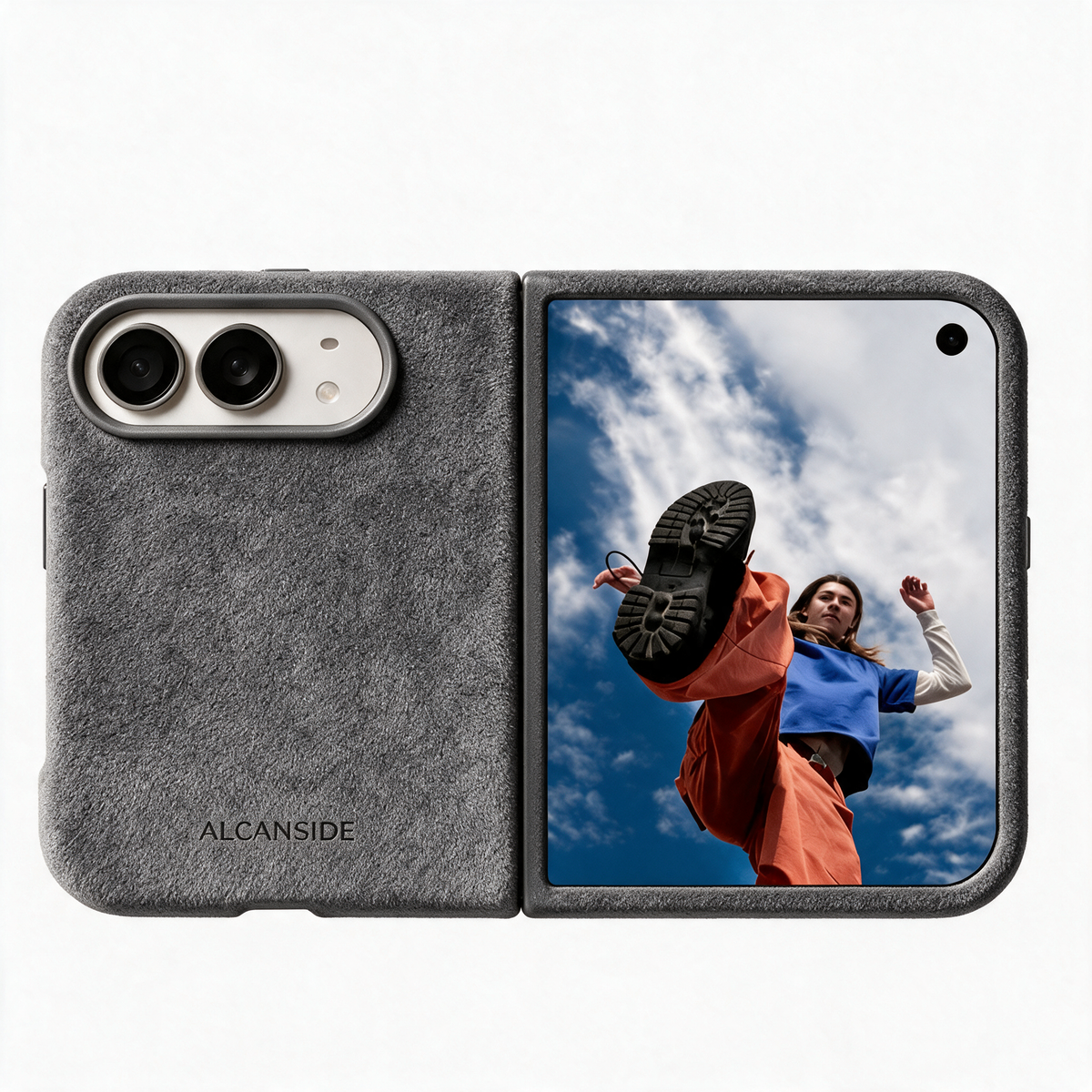iPhone Duo - Alcantara Case - Nardo Gray - Alcanside