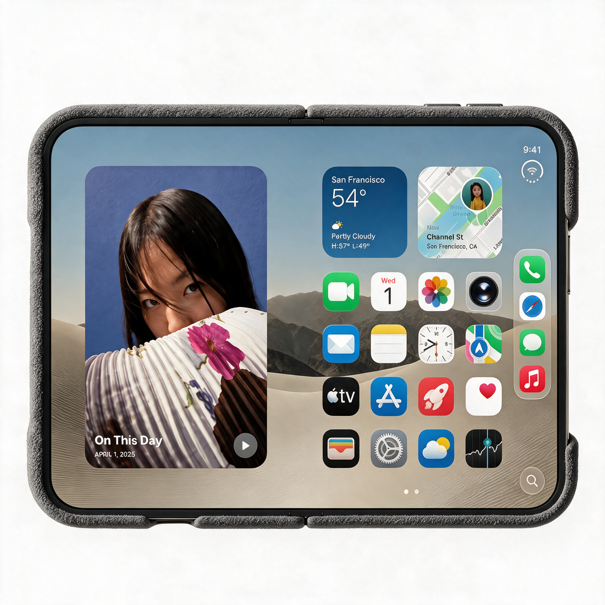 iPhone Duo - Alcantara Case - Nardo Gray - Alcanside