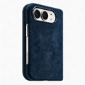 iPhone Duo - Alcantara Case - Navy Blue