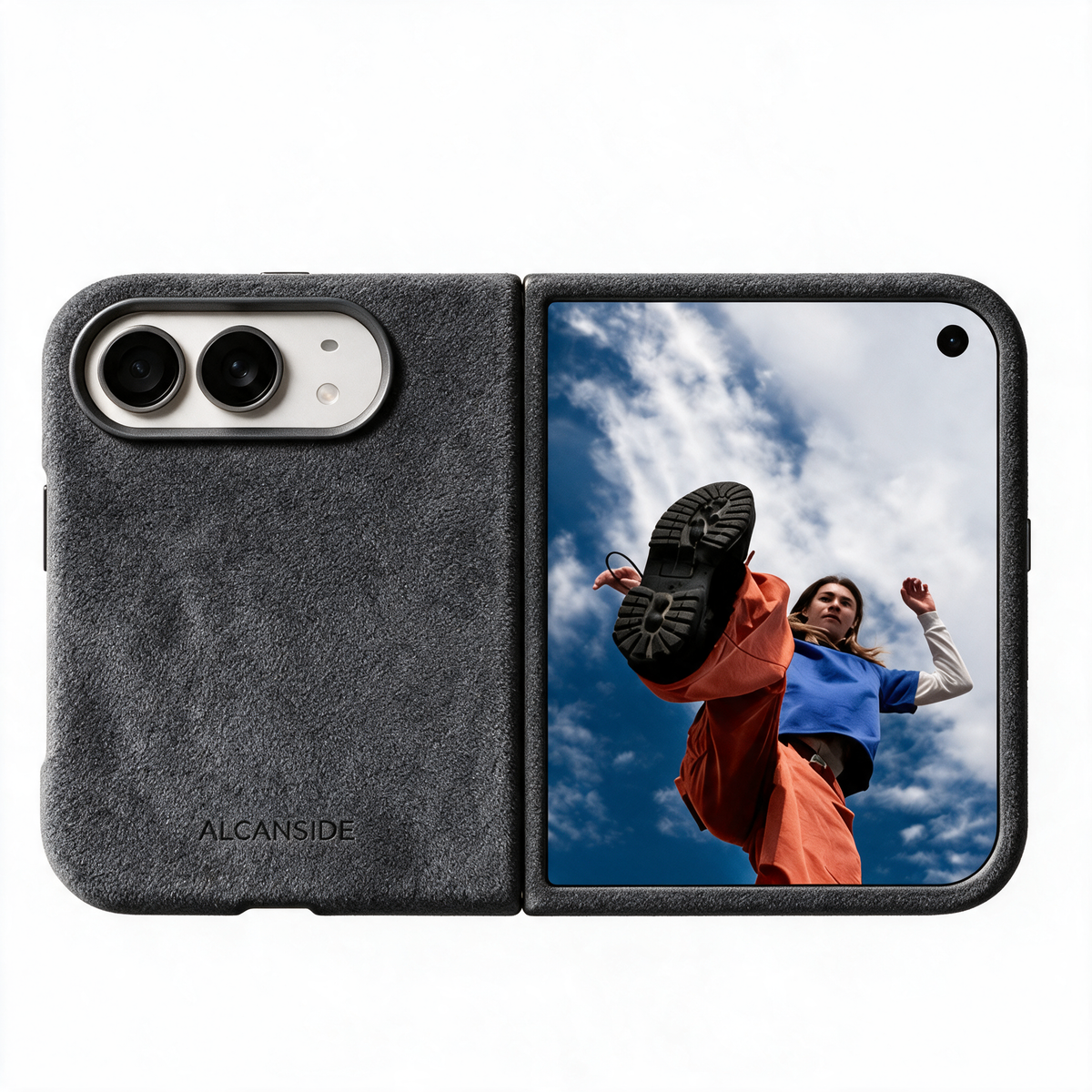 iPhone Duo - Alcantara Case - Space Grey - Alcanside