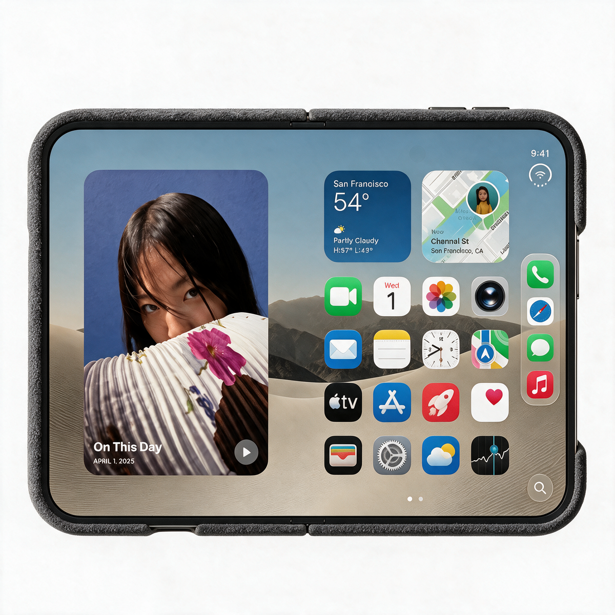 iPhone Duo - Alcantara Case - Space Grey - Alcanside