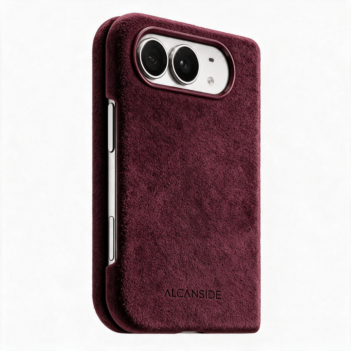 iPhone Duo - Alcantara Case - Wine Red - Alcanside